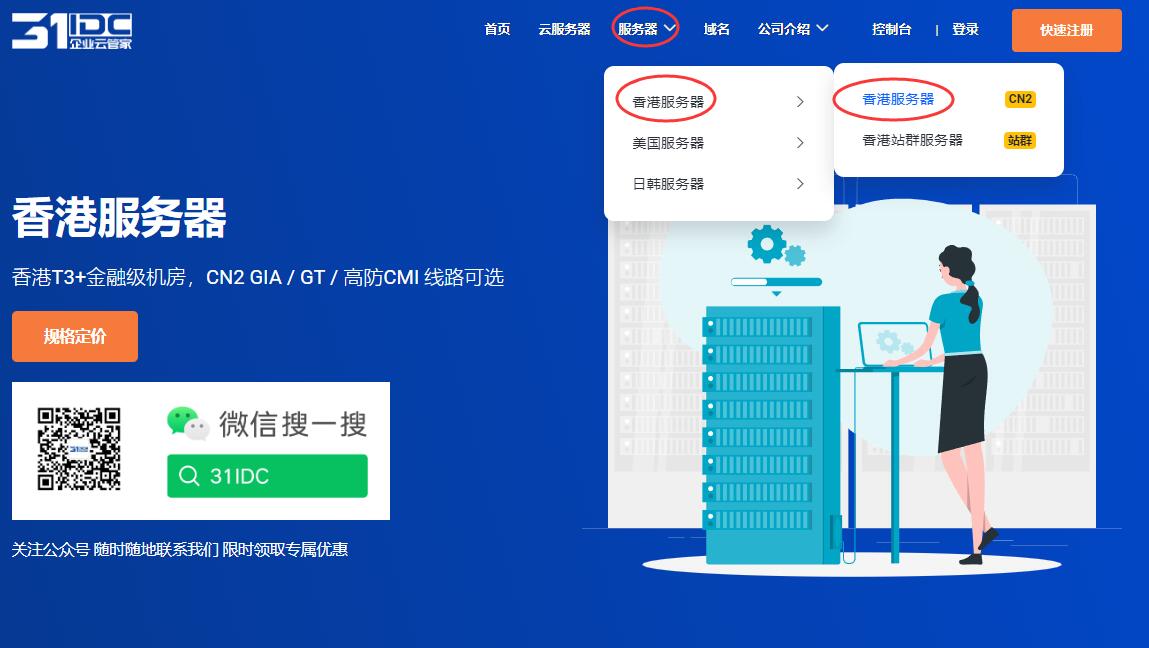 31IDC香港服务器测评 - 购买教程