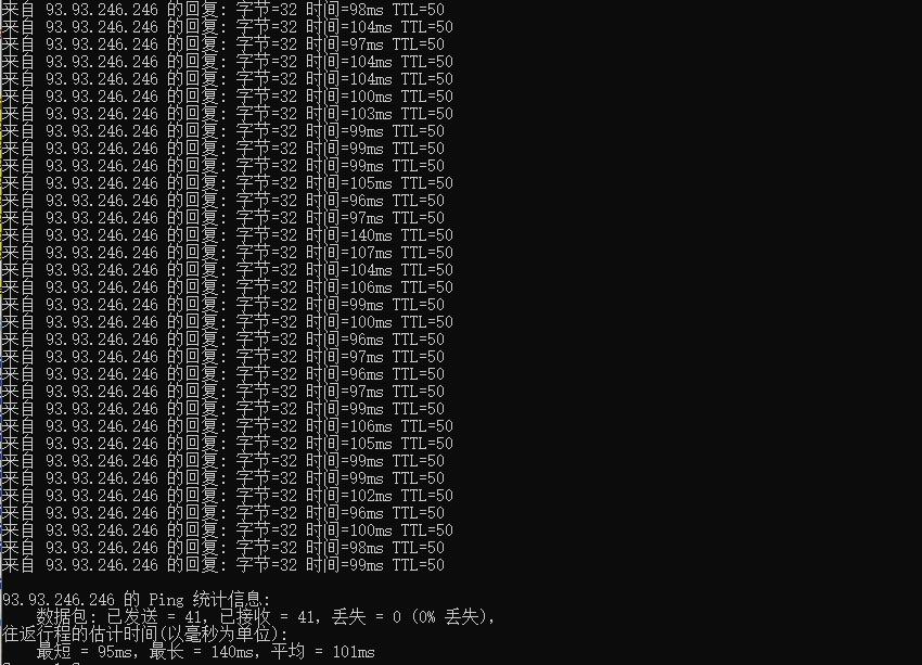 BGPTO日本独立服务器Ping延迟测试