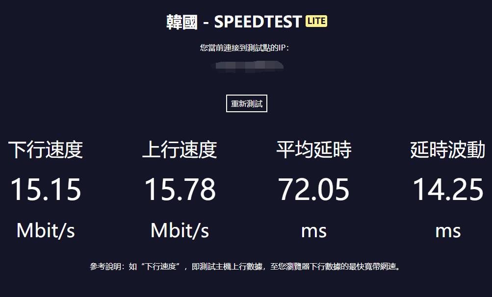 HostKVM韩国VPS下载速度测试
