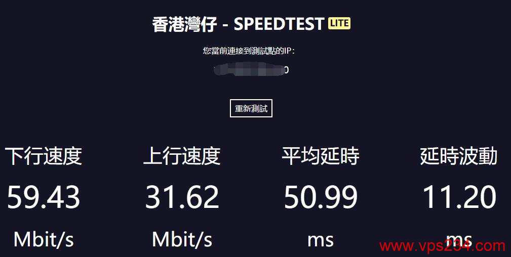 HostKVM 香港湾仔测试图