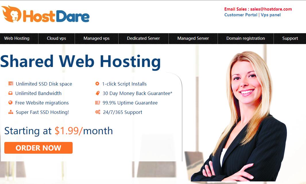 HostDare - 美国VPS - 价格便宜