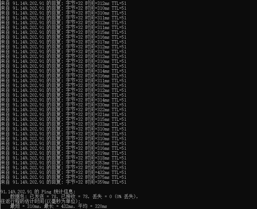 justhost.asia英国VPS测评 - 本地Ping延迟效果