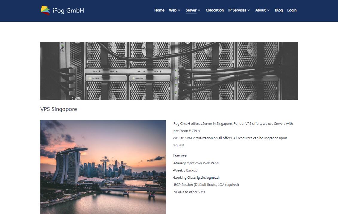 iFog GmbH新加坡VPS测评 - 适用移动联通网络