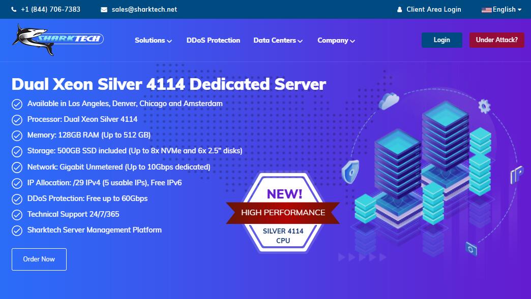 Sharktech：荷兰VPS测评 - 1000Mbps带宽 - 免费DDoS防护