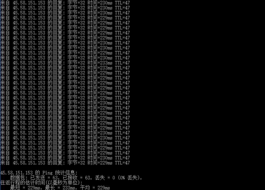 Sharktech荷兰VPS测评 - 本地Ping延迟测试