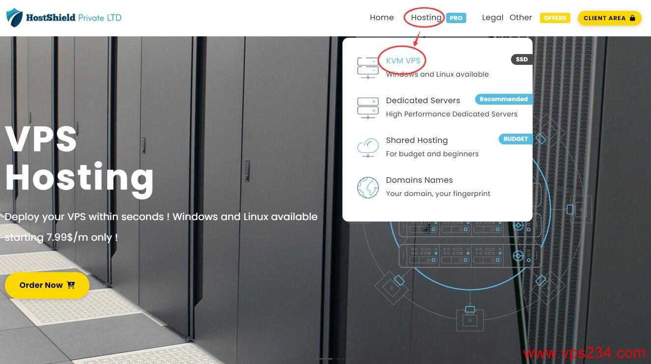 HostShield荷兰VPS购买教程