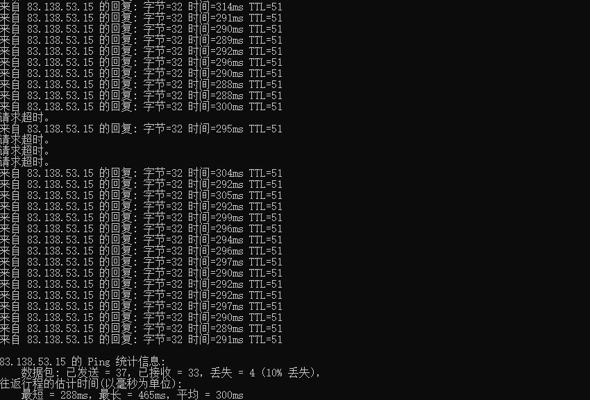 HostHatch荷兰VPS测评 - 本地Ping延迟测试