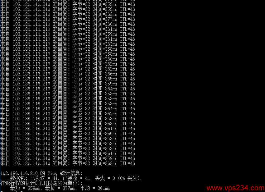 GDcloud马来西亚VPS测评 - 本地Ping延迟测试