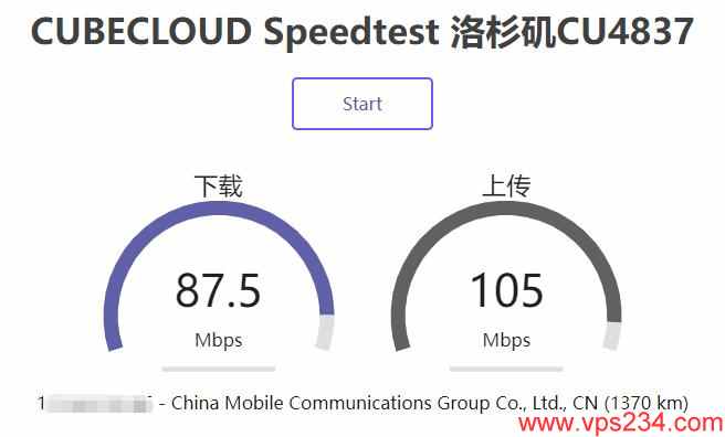 CUBECLOUD美国VPS测评 - 速度测试