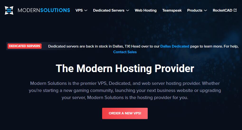 Modern Solutions：美国VPS洛杉矶机房测评