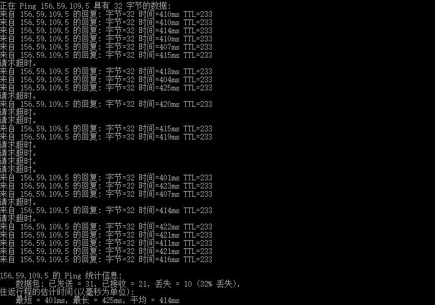 arkecx菲律宾VPS BGP网络Ping情况