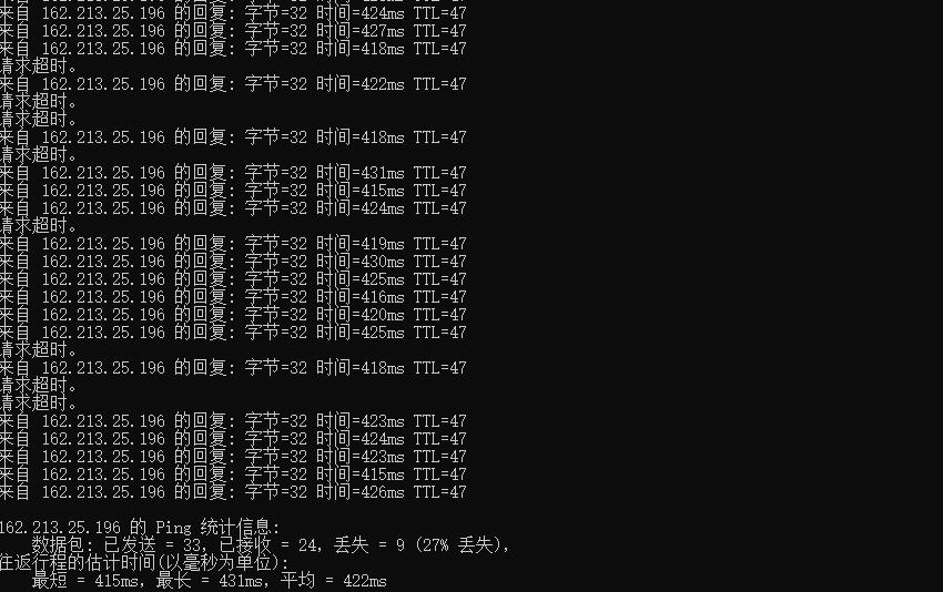 搬瓦工迪拜VPS本地 Ping测试