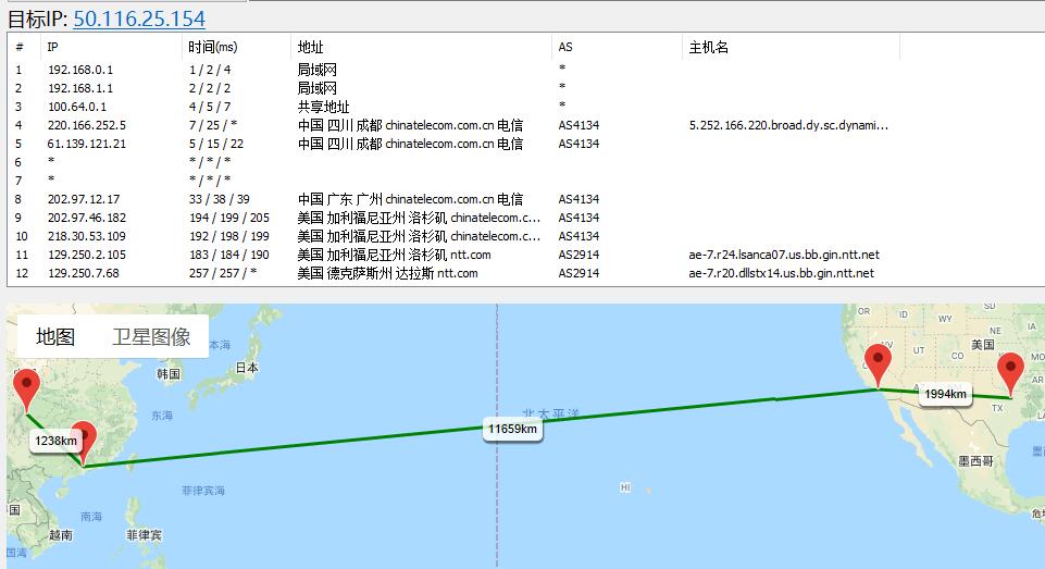 ALCHosting美国VPS达拉斯机房路由线路测试