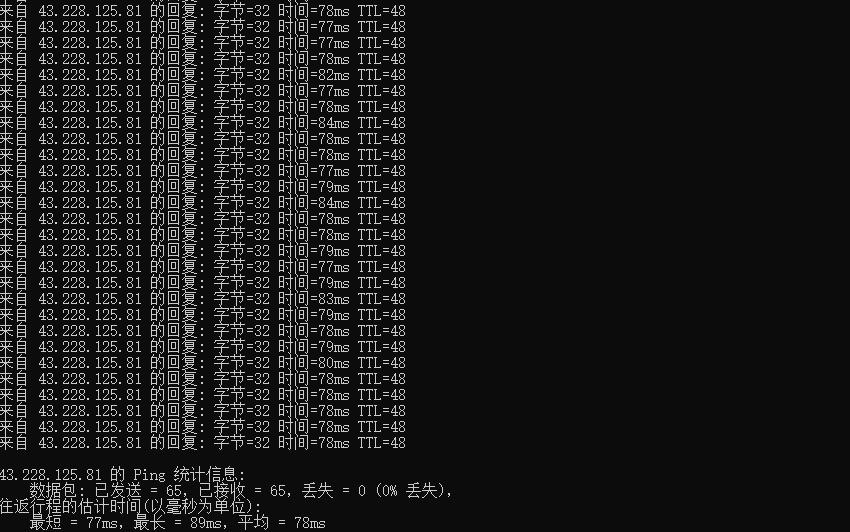 LayerStack 新加坡CN2 GIA VPS 本地Ping测试