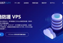 HostKVM香港高防VPS推荐 - 50Gbps防护支持-主机测评