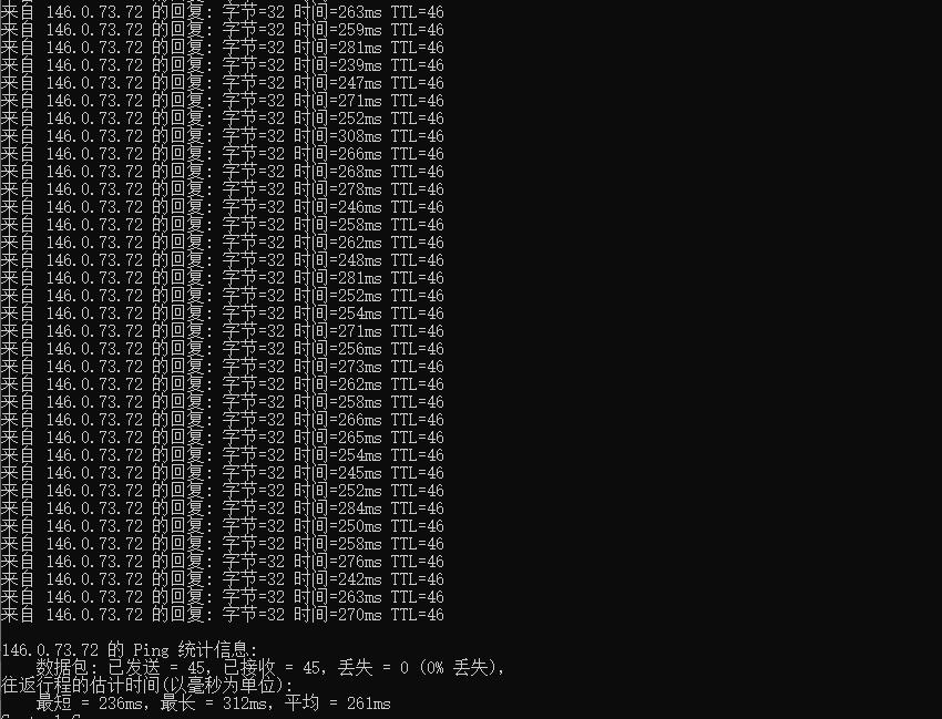 HOSTKEY荷兰VPS Ping效果图