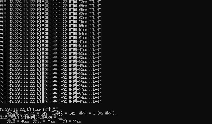 CoNoov香港VPS Ping测试