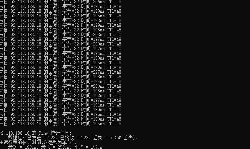 LOCVPS美国VPS Ping网络测试