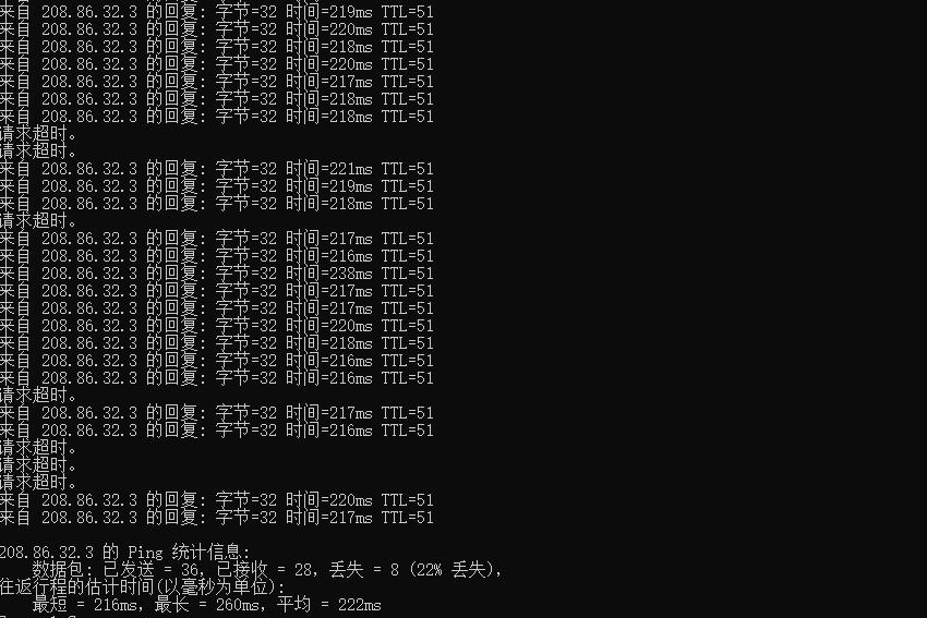 XenSpec美国VPS Ping测试效果图
