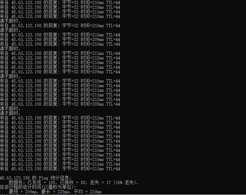 Vultr日本（东京）Ping效果图
