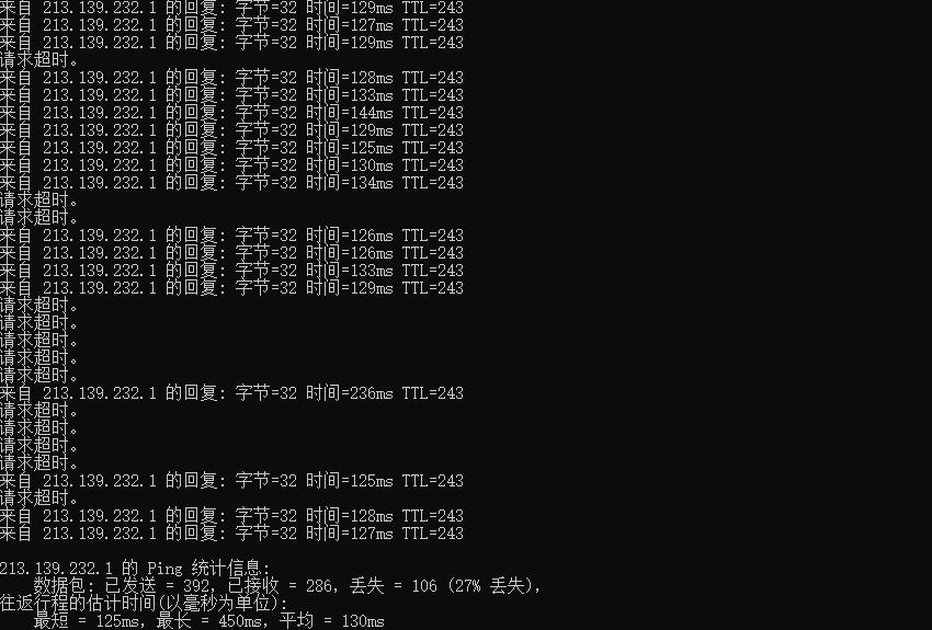INLiCloud日本VPS Ping的效果图