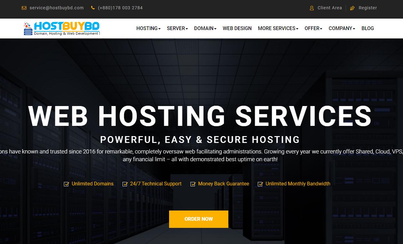欧洲VPS HostBuyBD 荷兰、俄罗斯数据中心支持
