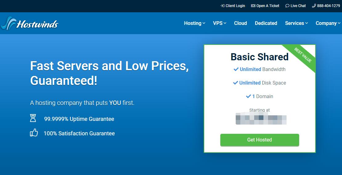 美国VPS Hostwinds可以作为搬瓦工替代品