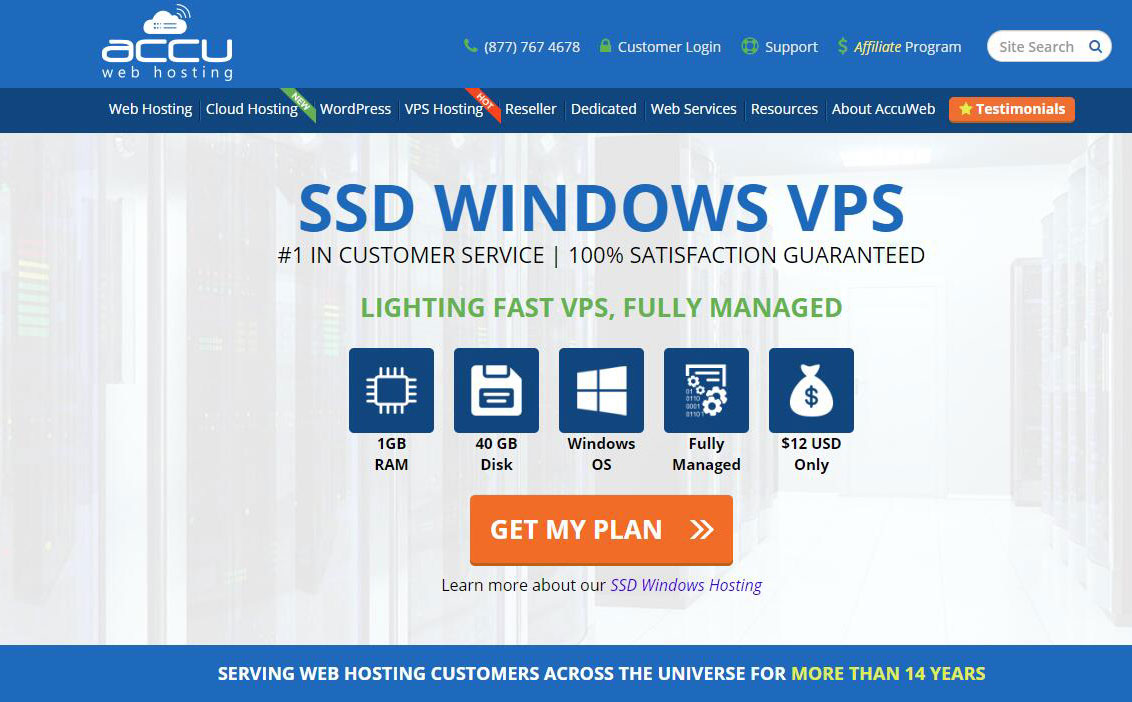 国外Windows VPS AccuWebHosting 推荐