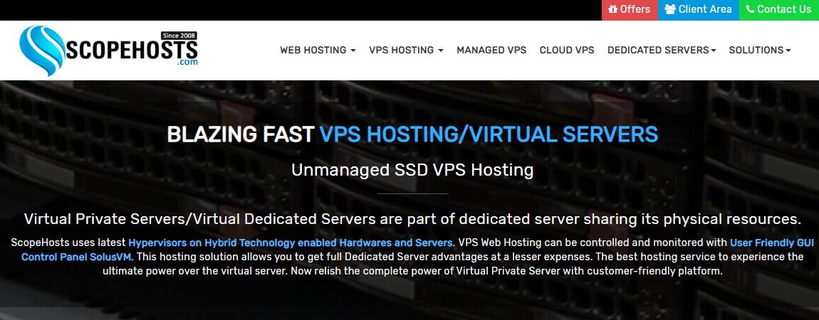 高性能欧洲VPS ScopeHosts 推荐 - Linux / Windows 支持