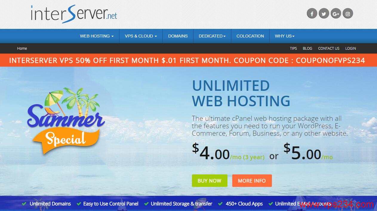 美国VPS InterServer 推荐 - 老牌主机商