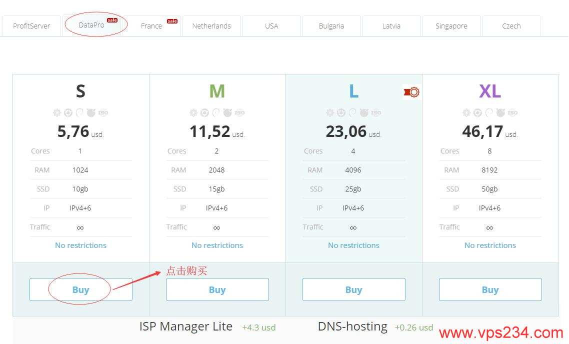 俄罗斯VPS profitserver 购买 - 选择datapro