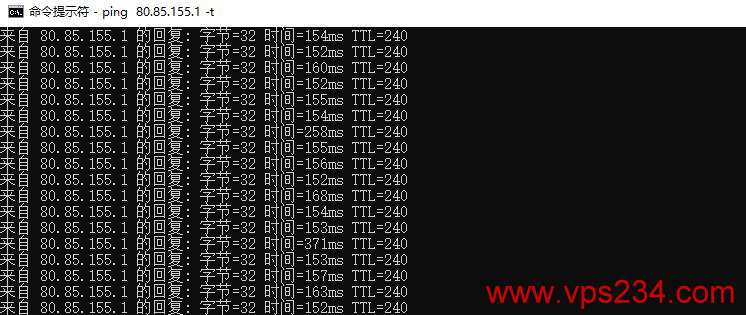 俄罗斯VPS profitserver ping效果图